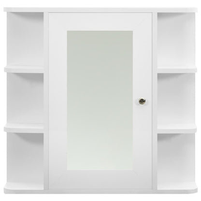 Badrumsspegel Spegelskåp Vit 66x17x63 cm