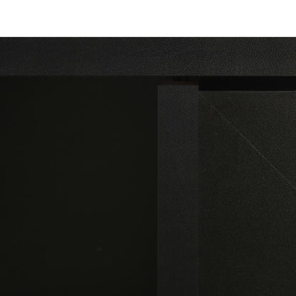 Badrumsspegel Spegelskåp Svart 66x17x63 cm