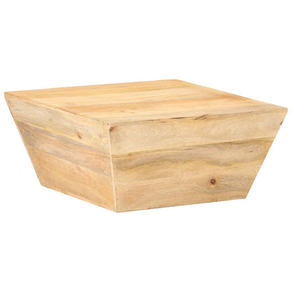 Soffbord Trä V-format 66x66x30 cm massivt mangoträ