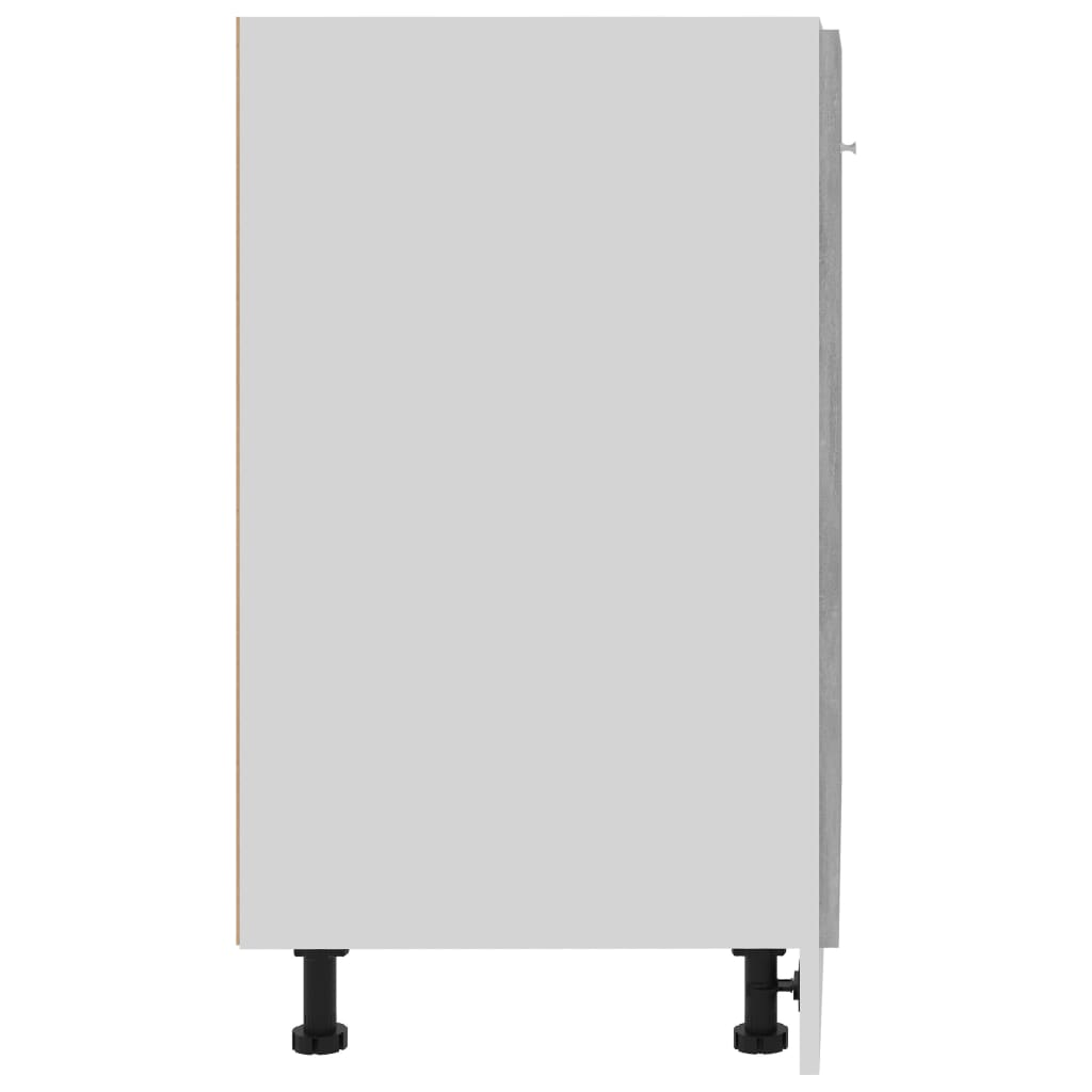 Köksinredning Underskåp Bänkskåp “Lyon” Betonggrå 60x46x81,5 cm