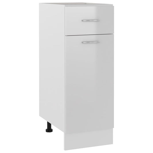 Köksinredning Underskåp Bänkskåp med låda “Lyon” Högglans Vit 30x46x81,5 cm