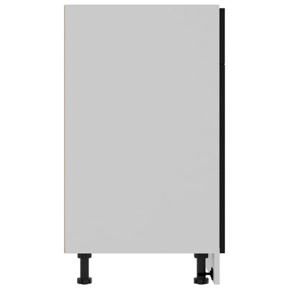 Köksinredning Underskåp Bänkskåp med låda “Lyon” Svart 80x46x81,5 cm