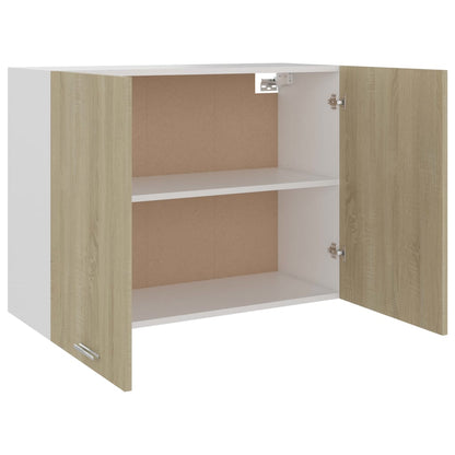 Väggskåp sonoma-ek 80x31x60 cm konstruerat trä
