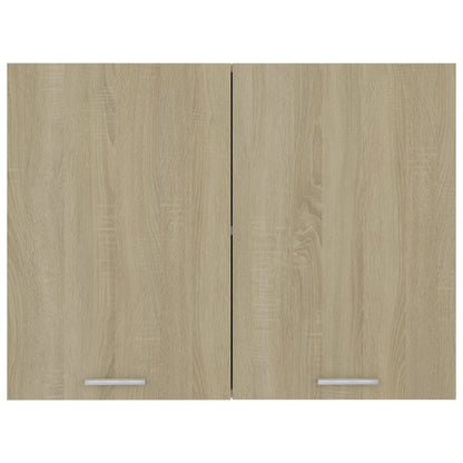 Väggskåp sonoma-ek 80x31x60 cm konstruerat trä