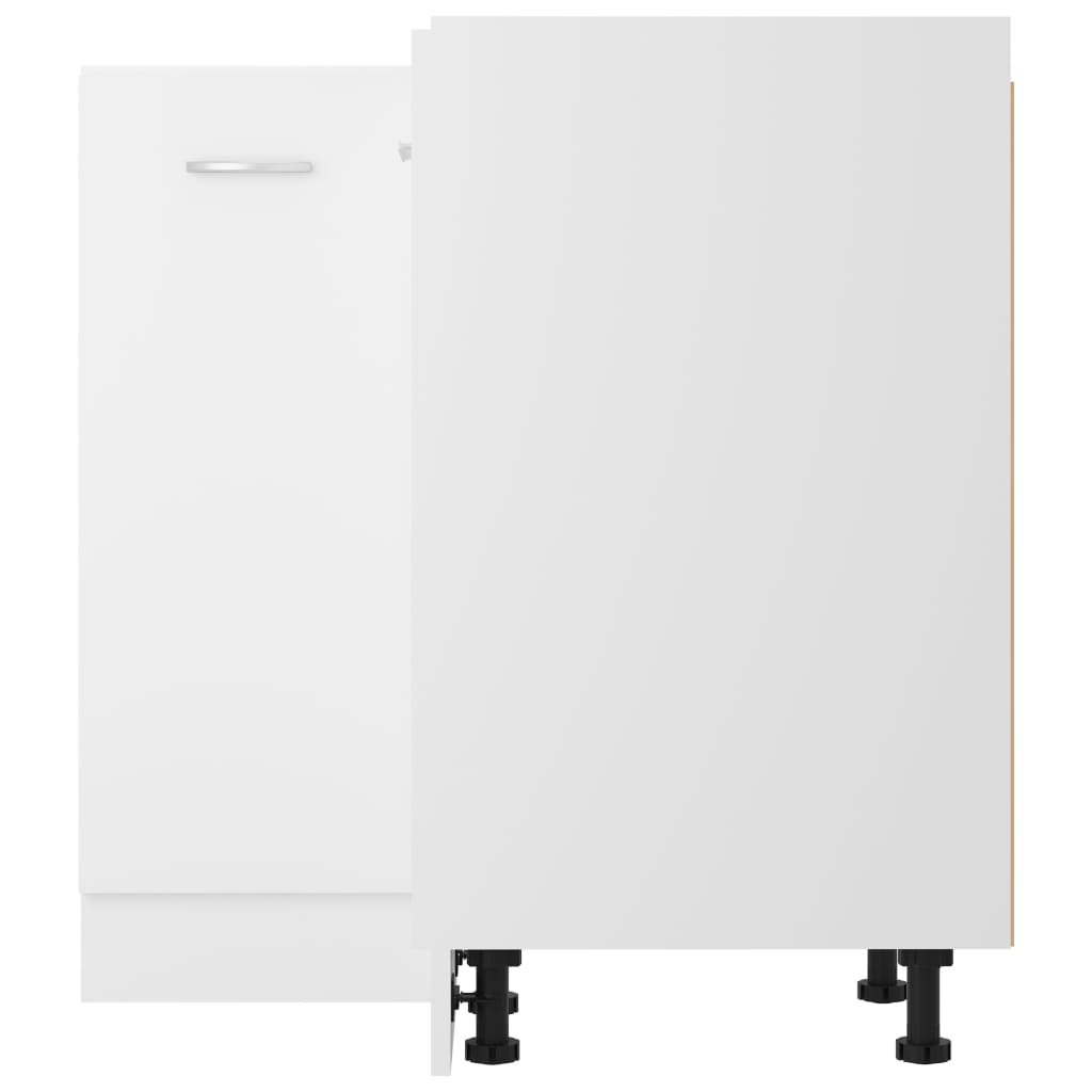 Köksinredning Underskåp Bänkskåp hörn “Lyon” Vit 75,5x75,5x81,5 cm