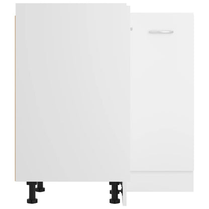 Köksinredning Underskåp Bänkskåp hörn “Lyon” Vit 75,5x75,5x81,5 cm