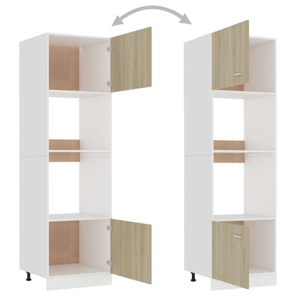 Köksinredning Köksskåp för mikrovågsugn Sonoma Ek 60x57x207cm