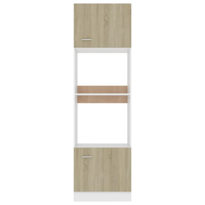 Köksinredning Köksskåp för mikrovågsugn Sonoma Ek 60x57x207cm