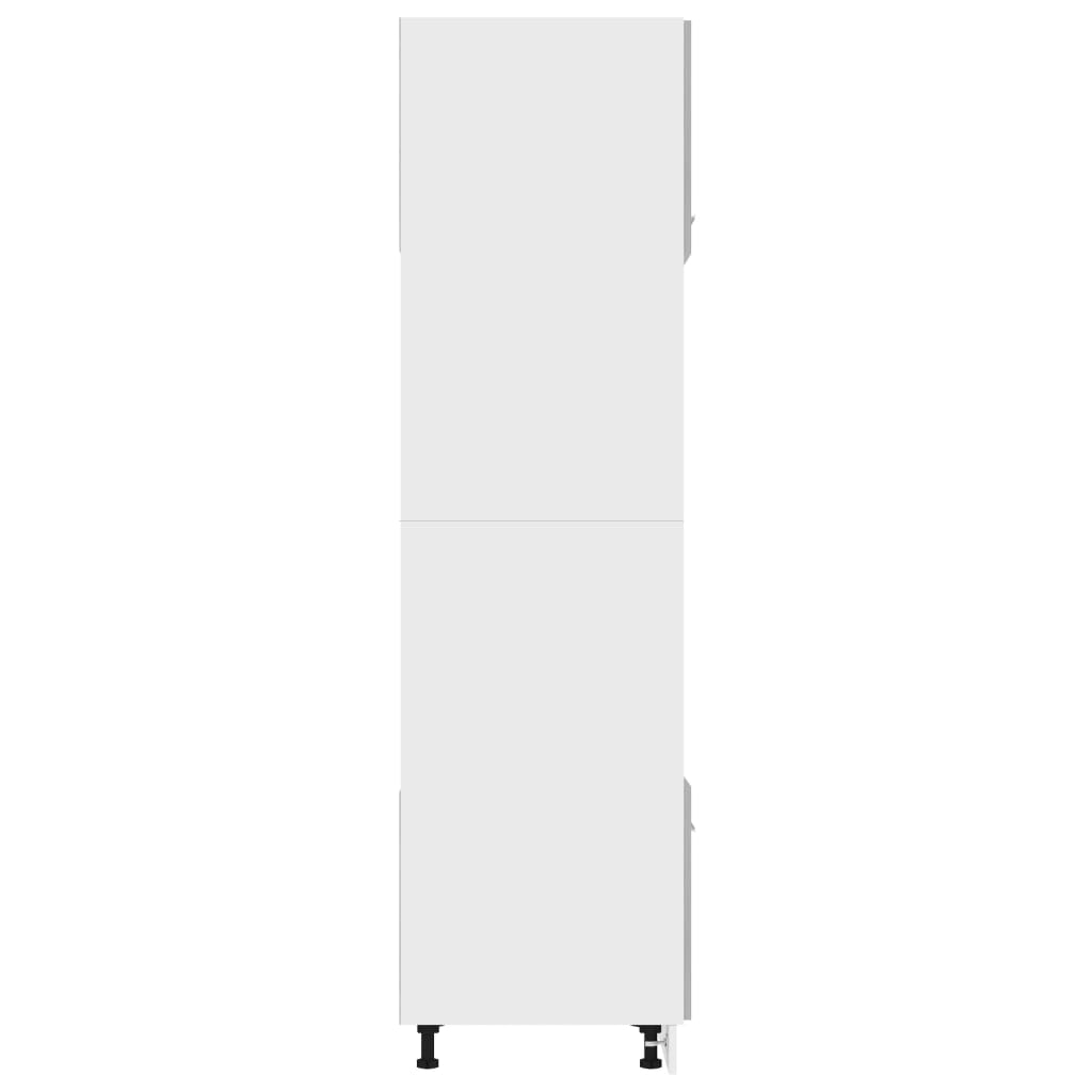 Köksinredning Köksskåp Ugnskåp för mikrovågsugn Betonggrå 60x57x207cm