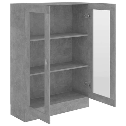 Vitrinskåp Betonggrå 82,5x30,5x115 cm