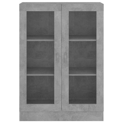 Vitrinskåp Betonggrå 82,5x30,5x115 cm