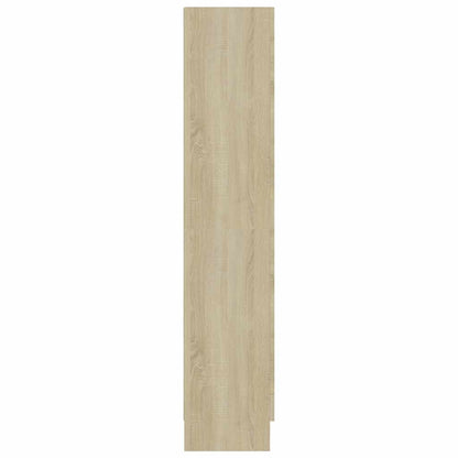 Vitrinskåp Sonoma Ek 82,5x30,5x150 cm
