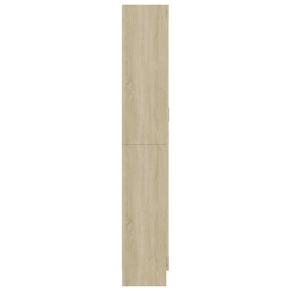 Vitrinskåp Sonoma Ek 82,5x30,5x185,5 cm