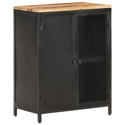 Skänk Trä 60x35x78 cm massivt grovt mangoträ