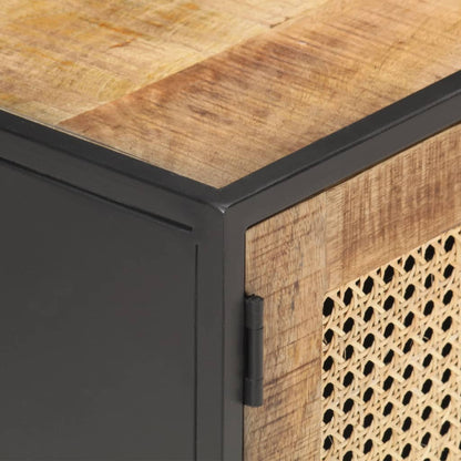 TV-Möbel Trä TV-Bänk 120x30x40 cm massivt grovt mangoträ naturlig rotting