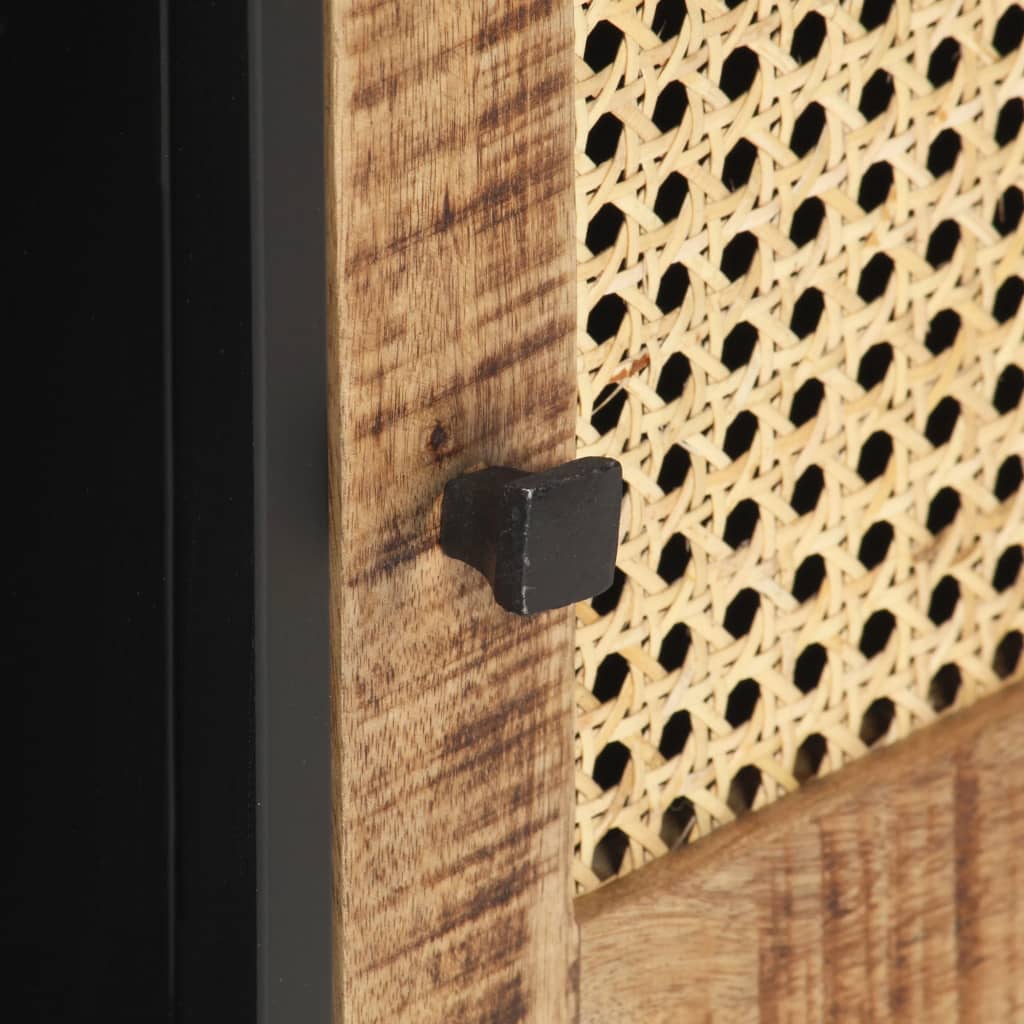 TV-Möbel Trä TV-Bänk 120x30x40 cm massivt grovt mangoträ naturlig rotting