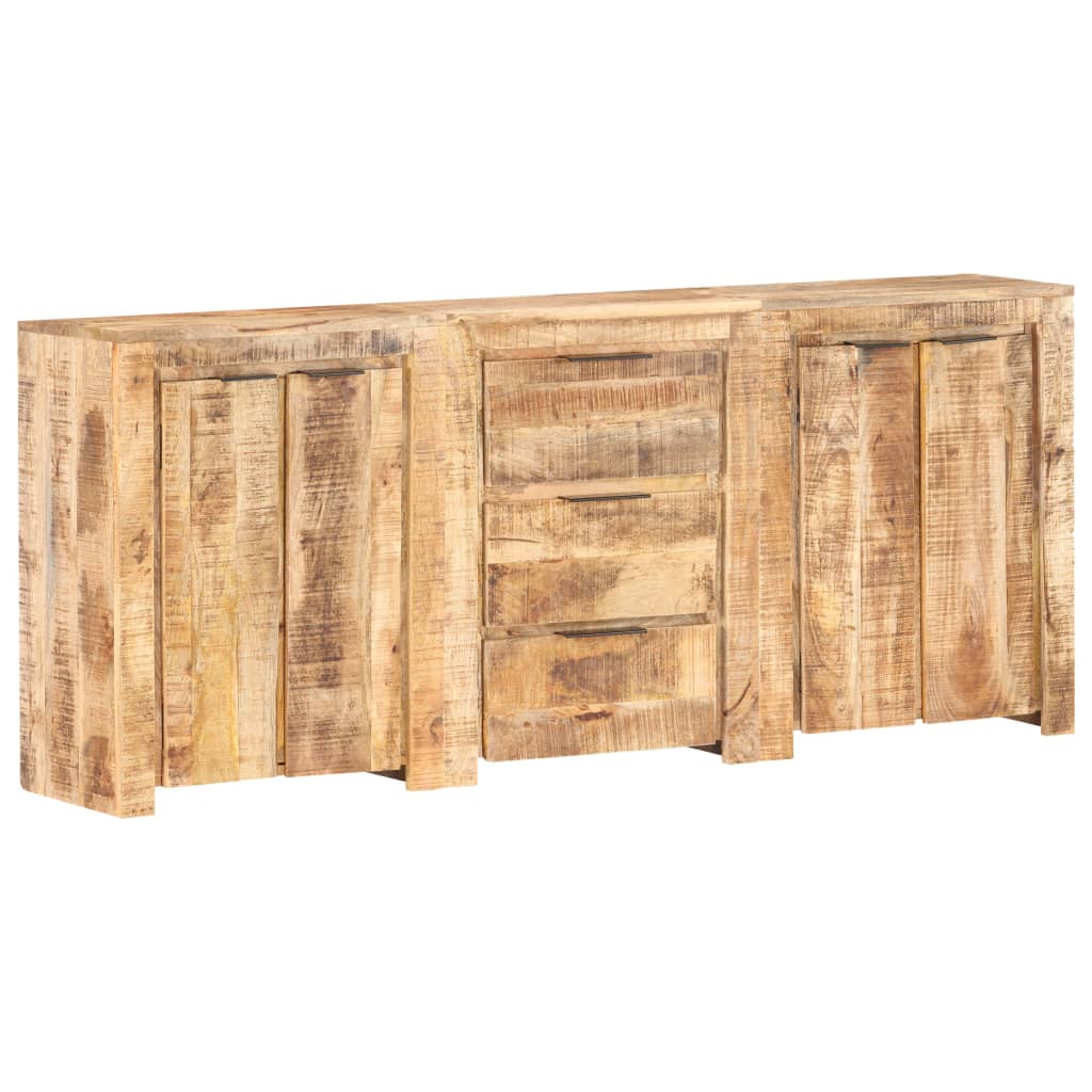 Skänk Trä med 3 lådor och 4 dörrar massivt mangoträ