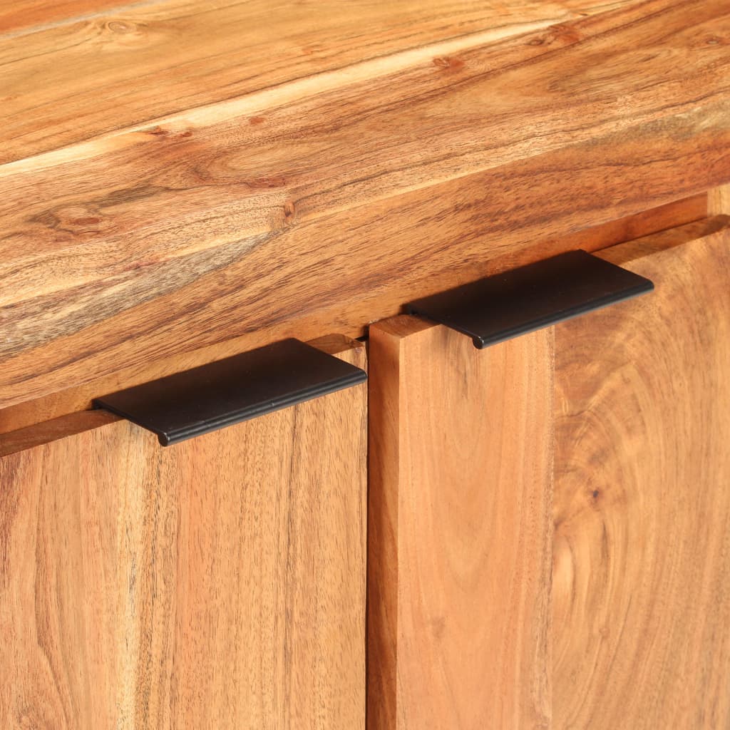 Skänk Trä med 3 lådor och 4 dörrar massivt akaciaträ