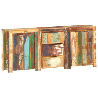 Skänk Trä med 3 lådor och 4 dörrar massivt återvunnet trä