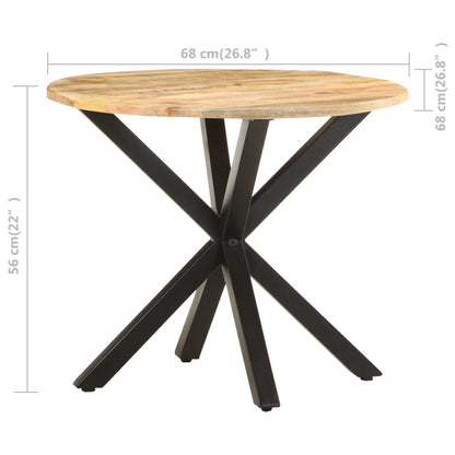 Sidobord 68x68x56 cm massivt mangoträ