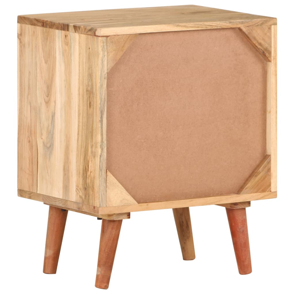 Sängbord Nattduksbord Tre 40x30x50 cm massivt acaciaträ