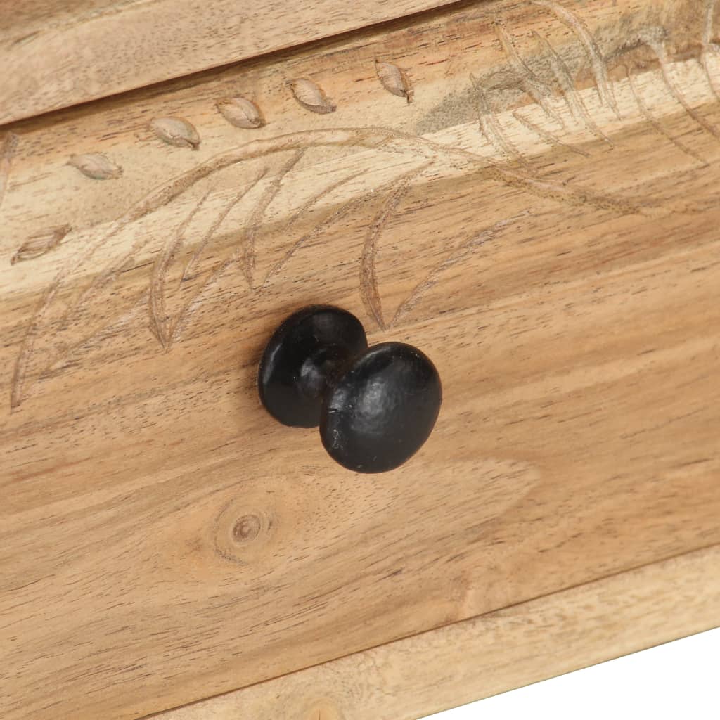 Soffbord Trä 100x50x40 cm massivt akaciaträ