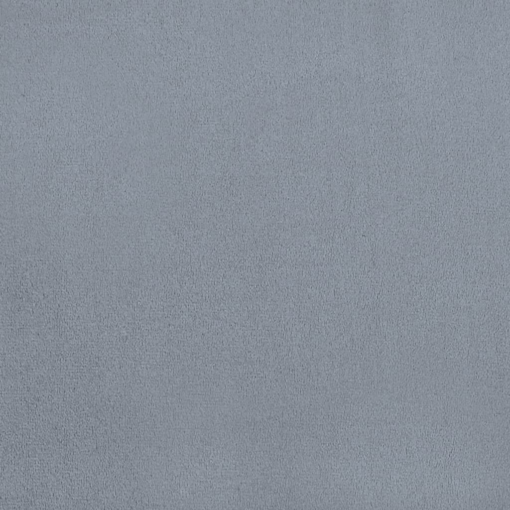 Matstolar 4 st ljusgrå sammet