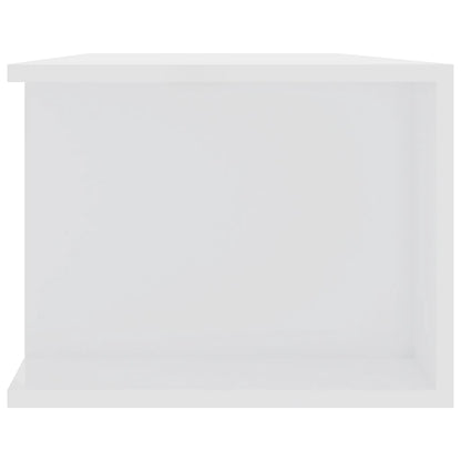 TV-Möbel Högglans Vit TV-Bänk LED 135x39x30 cm