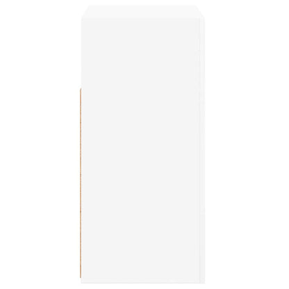 Skänk Vit LED-belysning 80x35x75 cm