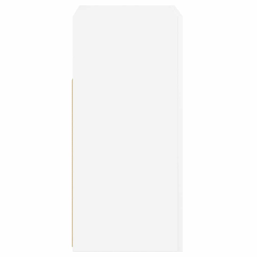 Skänk Högglans Vit LED-belysning 80x35x75 cm