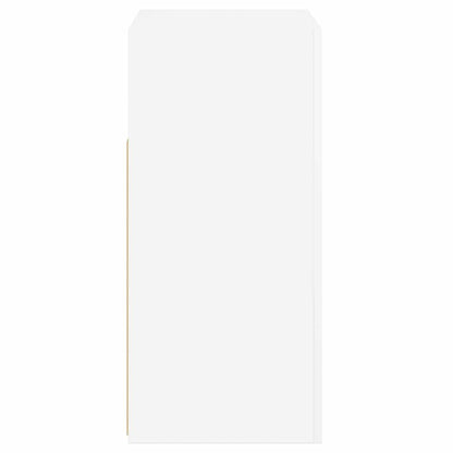 Skänk Högglans Vit LED-belysning 80x35x75 cm