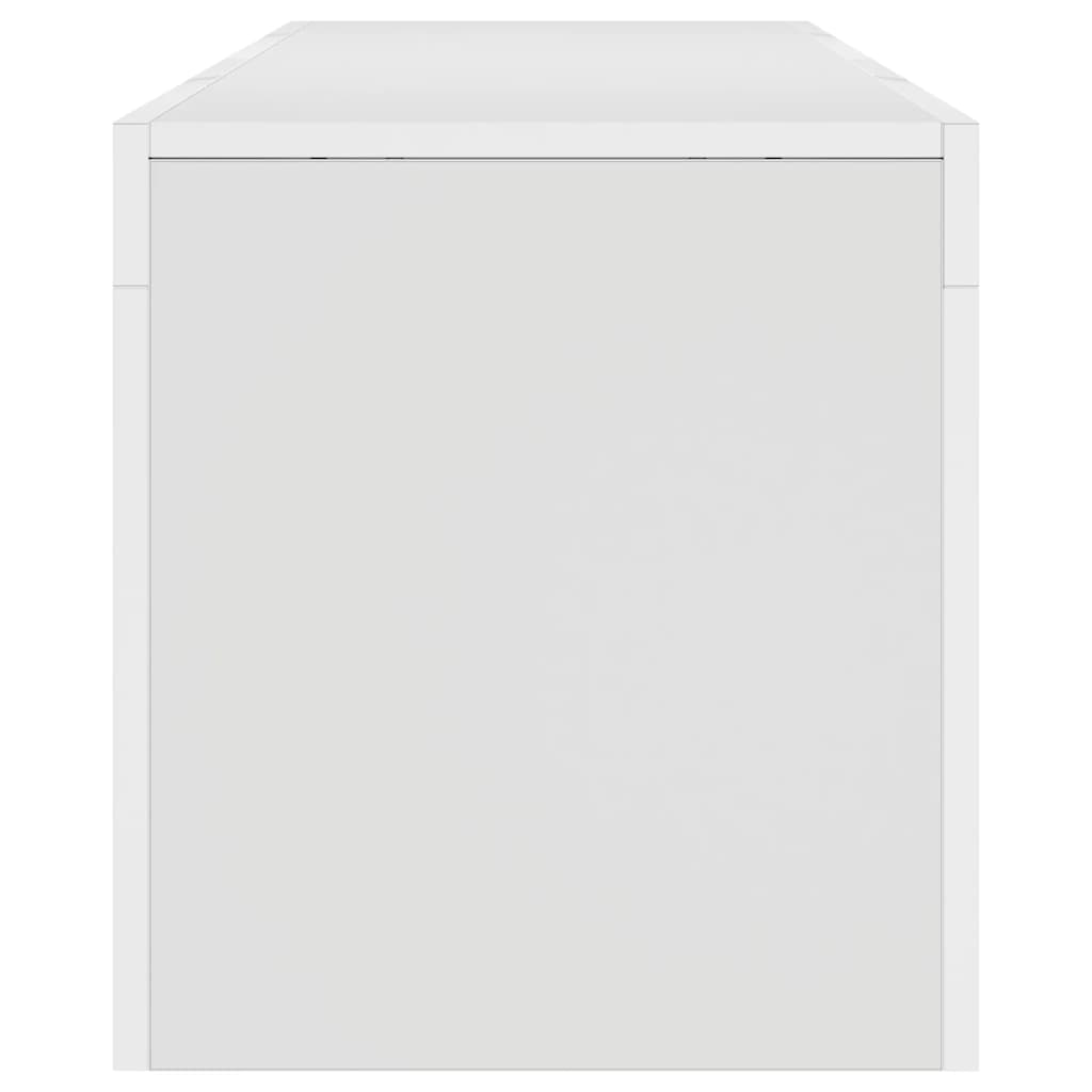 TV-Möbel Vit TV-Bänk LED 140x36,5x40 cm