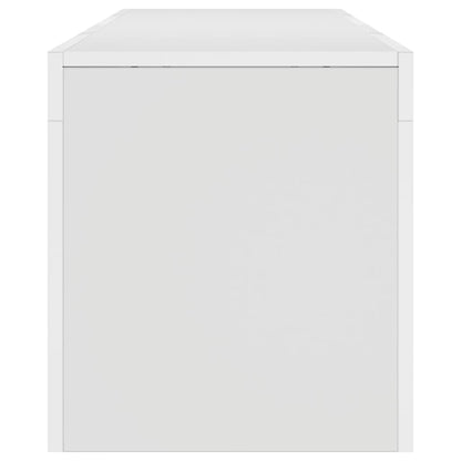 TV-Möbel Vit TV-Bänk LED 140x36,5x40 cm