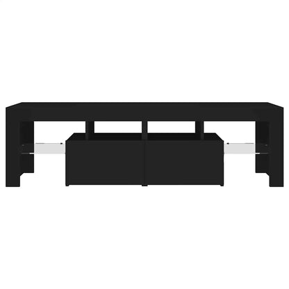 TV-Möbel Svart TV-Bänk LED 140x36,5x40 cm