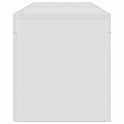 TV-Möbel Högglans Vit TV-Bänk LED 140x36,5x40 cm