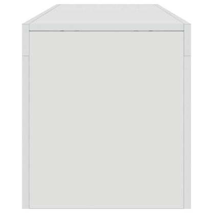 TV-Möbel Högglans Vit TV-Bänk LED 140x36,5x40 cm