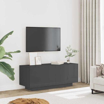 TV-skåp Högglans Grå 100x35x40 cm