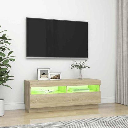 TV-Möbel Sonoma Ek TV-Bänk LED 100x35x40 cm
