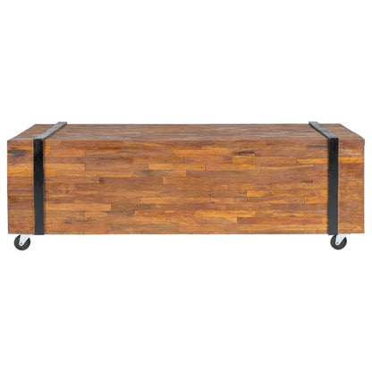 Soffbord Trä 110x45x38 cm massiv teak