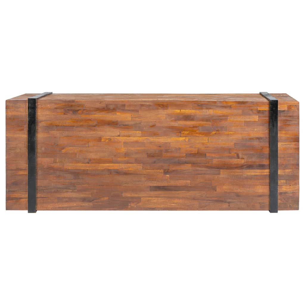 Soffbord Trä 110x45x38 cm massiv teak