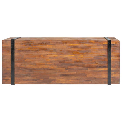 Soffbord Trä 110x45x38 cm massiv teak