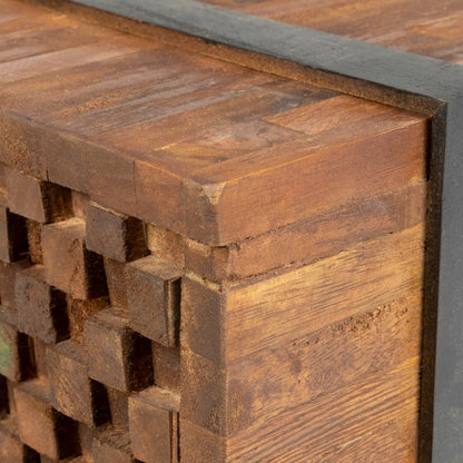 Soffbord Trä 110x45x38 cm massiv teak