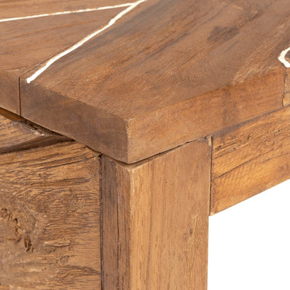 Tv-bänk 110x60x38 cm massiv teak