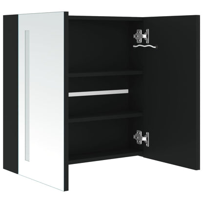 Badrumsspegel Spegelskåp LED 62x14x60 cm
