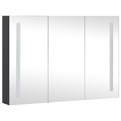 Badrumsspegel Spegelskåp LED 89x14x62 cm