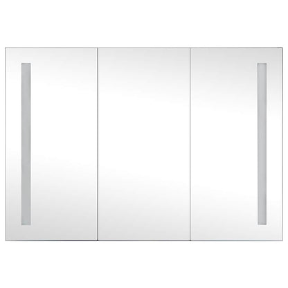 Badrumsspegel Spegelskåp LED 89x14x62 cm