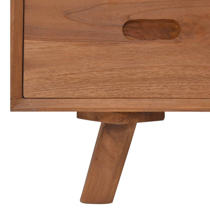 TV-bänk 110x30x45 cm massiv teak