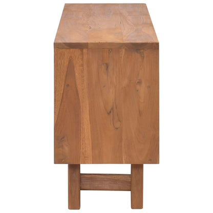 TV-bänk 110x30x50 cm massiv teak