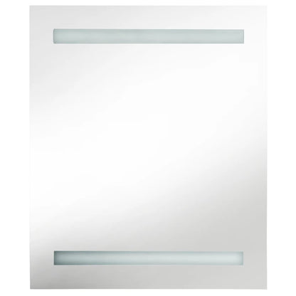Badrumsspegel Spegelskåp LED Betonggrå 50x14x60 cm