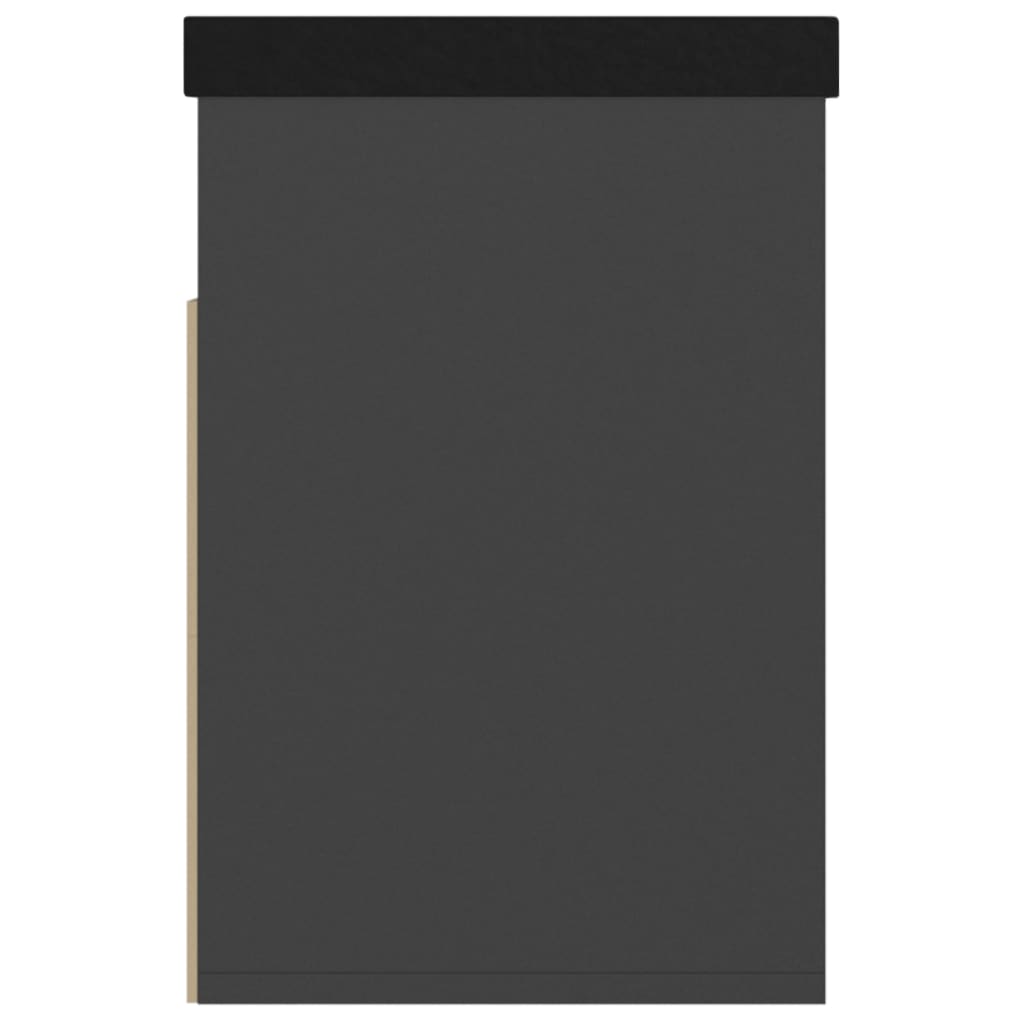 Skoställ Grå Skobänk med dyna 80x30x47 cm